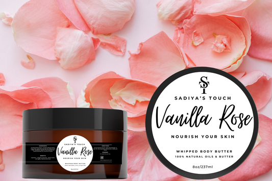 Whipped Body Butter (8oz)- Vanilla Rose